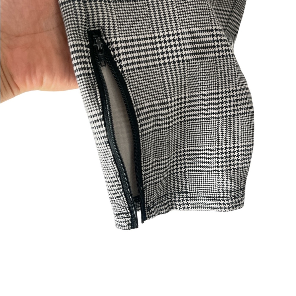 Betabrand black,white,Gray Plaid Ankle Pants - Picture 3 of 13
